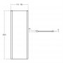 Ideal Standard i.life 760mm Bright Silver Pivot Door