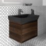 Ideal Standard Connect Air Cube 600mm 1 Drawer Basin Unit (Wood with Silk Black Interior)