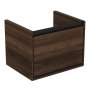 Ideal Standard Connect Air Cube 600mm 1 Drawer Basin Unit (Wood with Silk Black Interior)