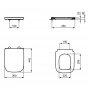 Ideal Standard i.life A 60cm Matt Carbon Grey WC Unit