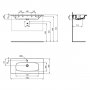 Ideal Standard i.life A Wall Hung 100cm 2 Drawer Matt Sandy Beige Vanity Unit