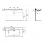 Ideal Standard i.life A Wall Hung 120cm 2 Drawer Matt Quartz Grey Vanity Unit