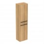 Ideal Standard i.life A 2 Door Tall Column Unit in Natural Oak