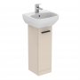 Ideal Standard i.life A 23cm Pedestal Matt Sandy Beige Washbasin Unit