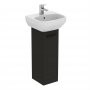 Ideal Standard i.life A 23cm Pedestal Matt Carbon Grey Washbasin Unit