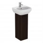 Ideal Standard i.life A 23cm Pedestal Coffee Oak Washbasin Unit