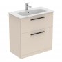 Ideal Standard i.life A Floorstanding 80cm 2 Drawer Matt Sandy Beige Vanity Unit