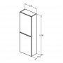 Ideal Standard i.life S 2 Door Compact Half Column Unit in Matt Quartz Grey