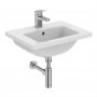 Ideal Standard i.life S Compact Wall Hung 50cm 2 Drawer Matt Quartz Grey Vanity Unit & Basin - Stock Clearance