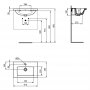 Ideal Standard i.life S Compact Wall Hung 60cm 1 Drawer Matt White Vanity Unit
