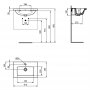 Ideal Standard i.life S Compact Wall Hung 60cm 2 Drawer Matt White Vanity Unit