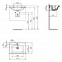 Ideal Standard i.life S Compact Wall Hung 60cm 1 Drawer Matt Greige Vanity Unit
