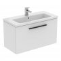 Ideal Standard i.life S Compact Wall Hung 80cm 1 Drawer Matt White Vanity Unit