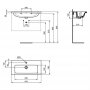 Ideal Standard i.life S Compact Wall Hung 80cm 2 Drawer Matt Greige Vanity Unit