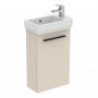 Ideal Standard i.life S Wall Hung 41cm 1 Door Matt Sandy Beige Guest Washbasin Unit