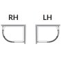 Kudos Connect 2 Slate 1000 x 800mm Offset Quadrant Shower Tray