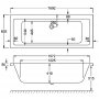 Carron Quantum Duo 1700 x 700mm Acrylic Bath