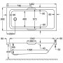 Carron Quantum Integra Eco 1500 x 700 x 430mm Acrylic Bath