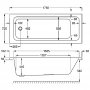 Carron Quantum SE 1800 x 725mm Acrylic Bath