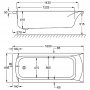 Carron Delta SE 1650 x 700mm Acrylic Bath