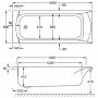 Carron Delta SE 1700 x 700mm Acrylic Bath