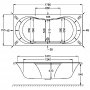 Carron Arc DE 1800 x 800mm Acrylic Bath