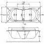 Carron Arc DE 1800 x 800mm Acrylic Bath