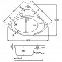 Carron Oriole 1200 x 1200mm Acrylic Corner Bath