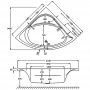 Carron Centennial 1500 x 1500mm Acrylic Corner Bath