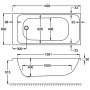 Carron Profile SE 1500 x 700mm Acrylic Bath