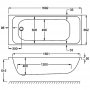 Carron Profile SE 1700 x 700mm Acrylic Bath