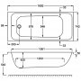 Carron Profile SE 1700 x 750mm Acrylic Bath