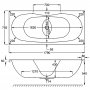 Carron Equation Double Ended 1800 x 800mm Acrylic Bath