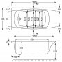 Carron Imperial TG SE 1400 x 700mm Acrylic Bath with Grips