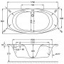 Carron Mistral DE 1800 x 900mm Acrylic Bath