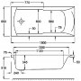 Carron Matrix SE 1500 x 700mm Acrylic Bath