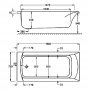 Carron Sigma SE 1700 x 800mm Acrylic Bath