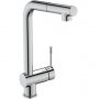 Ideal Standard Ceralook Single Lever L-Shaped Spout Chrome Kitchen Mixer with Pull Out Spout