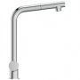 Ideal Standard Ceralook Single Lever L-Shaped Spout Chrome Kitchen Mixer with Pull Out Spout