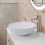 Britton Camberwell 1000mm Wall Hung Warm Beige Unit with Carrara Marble Worktop