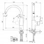 Ideal Standard Ceraplan Single Lever High Tubular Spout Chrome Kitchen Mixer
