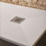 Sommer Essenza 1700 x 700mm White Slate Shower Tray - Offset Waste