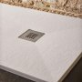 Sommer Essenza 1400 x 900mm White Slate Shower Tray - Offset Waste