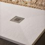 Sommer Essenza 1200 x 1000mm White Slate Shower Tray - Offset Waste