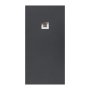 Sommer Essenza 1700 x 700mm Graphite Slate Shower Tray - Offset Waste