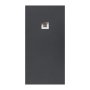 Sommer Essenza 1700 x 700mm Graphite Slate Shower Tray - Offset Waste