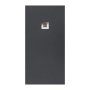 Sommer Essenza 1000 x 800mm Graphite Slate Shower Tray - Central Waste