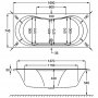 Carron Arc DE 1700 x 750mm Carronite Bath