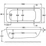 Carron Profile SE 1700 x 700mm Carronite Bath