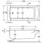 Carron Sigma SE 1600 x 750mm Carronite Bath